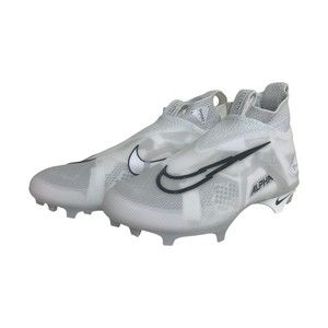 Nike Alpha Menace Elite 3 Football Cleats Platinum White Size 8 CT6648-109